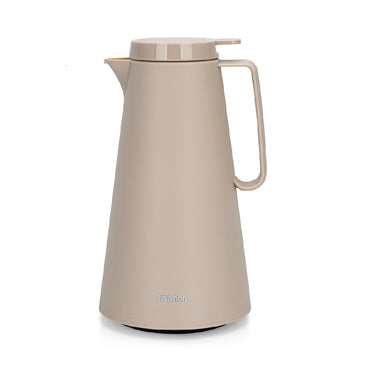 Thermo Jarra 1000 ml Beige con revestimiento de vidrio