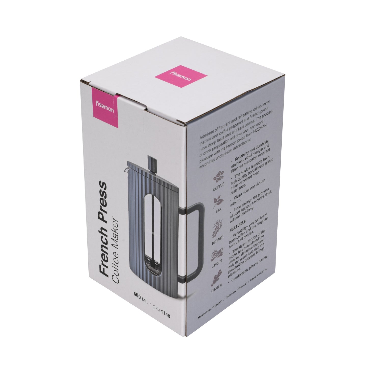 Cafetera Prensa Francesa La Gris 350 Ml Fissman