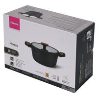 Olla Feorella Con Tapa De Cristal 2.67 Litros Fissman