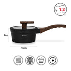 Cacerola Antiadherente Filomena con Fondo de Inducción 1.2 Litros Fissman