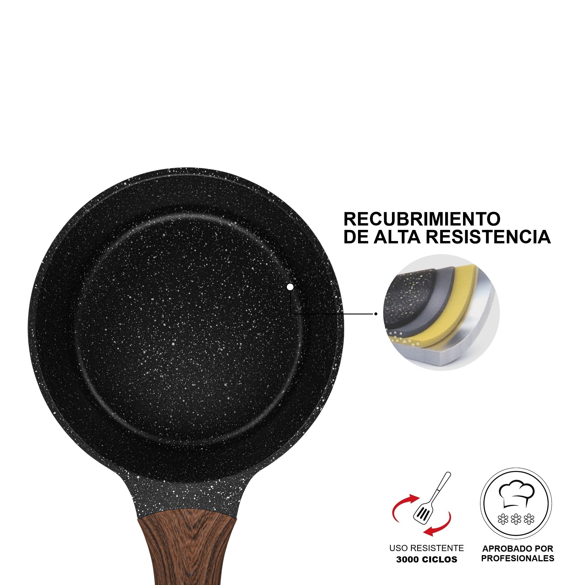 Cacerola Antiadherente Filomena con Fondo de Inducción 1.2 Litros Fissman