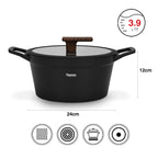 Olla Antiadherente Filomena Con Tapa De Cristal 3.9 litros Fissman