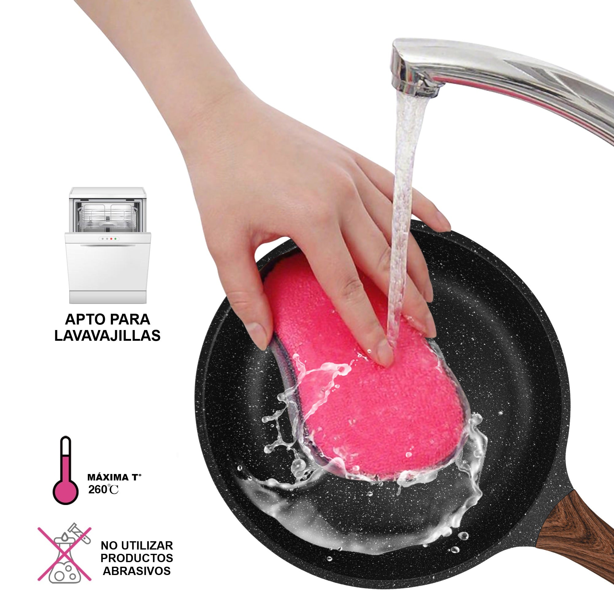 Sartén Antiadherente Filomena Con Fondo De Inducción 28cm Fissman