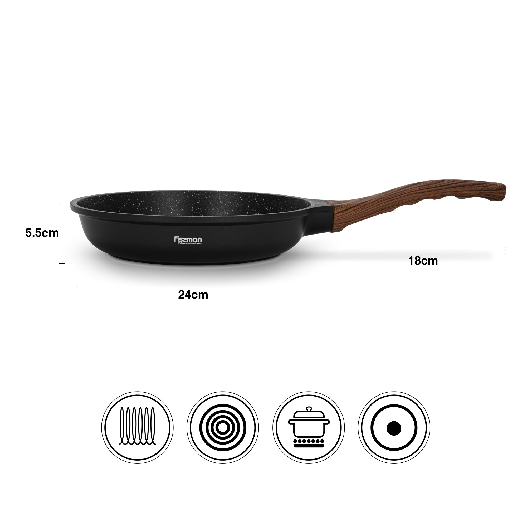 Sartén Antiadherente Filomena Con Fondo De Inducción 24cm Fissman