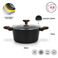 Ollas Antiadherente Premium Cuisine Daily Set Fissman