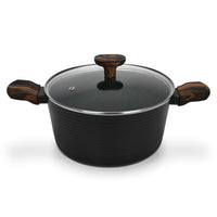 Olla Antiadherente Cuisine Tapa De Cristal 4.6 litros Fissman