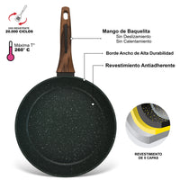 Sartén Antiadherente 22cm Cuisine con fondo de induccion Fissman