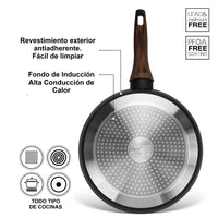 Sartén Antiadherente 22cm Cuisine con fondo de induccion Fissman