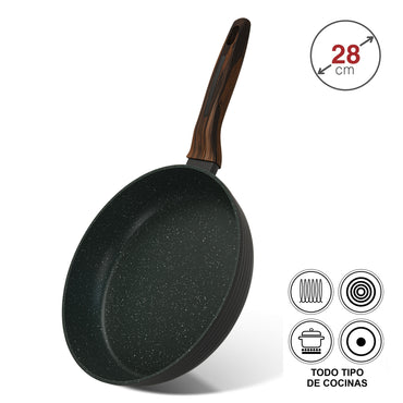 Sartén Antiadherente 28cm Cuisine con fondo de induccion Fissman