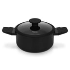 Olla Adelina Con Tapa De Cristal 2.8 Lts Fissman