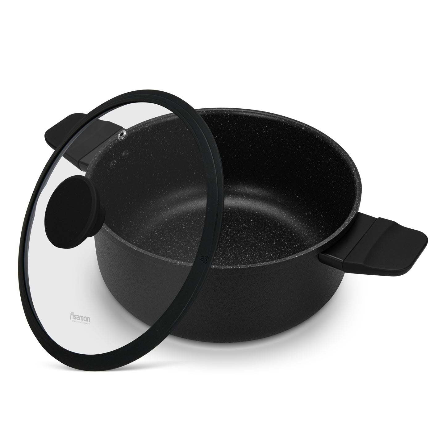 Olla Adelina Con Tapa De Cristal 4.58 litros Fissman