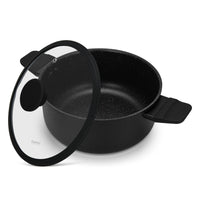 Olla Adelina Con Tapa De Cristal 4.58 litros Fissman