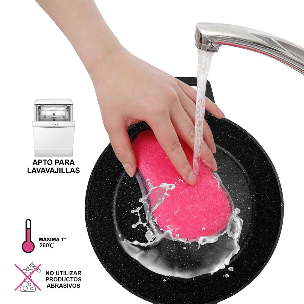 Olla Arrocera Antiadhrente 3.5 litros 28 cm con fondo de induccion Fissman