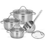 Batería Set De Cocina Ollas Gabriela 8 Piezas Fissman