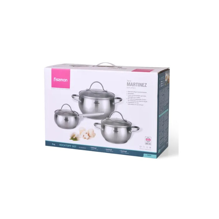 Set Ollas Martínez 6 Piezas Fissman
