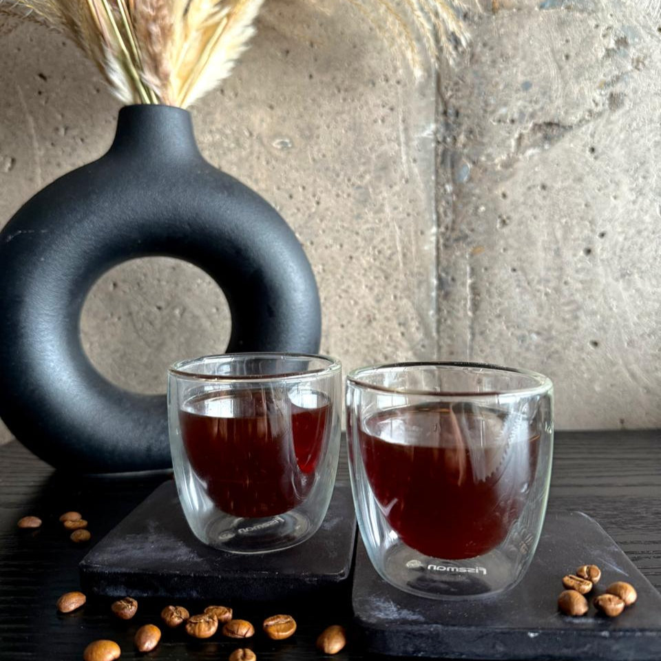 Set de 2 vasos doble pared de 100ml