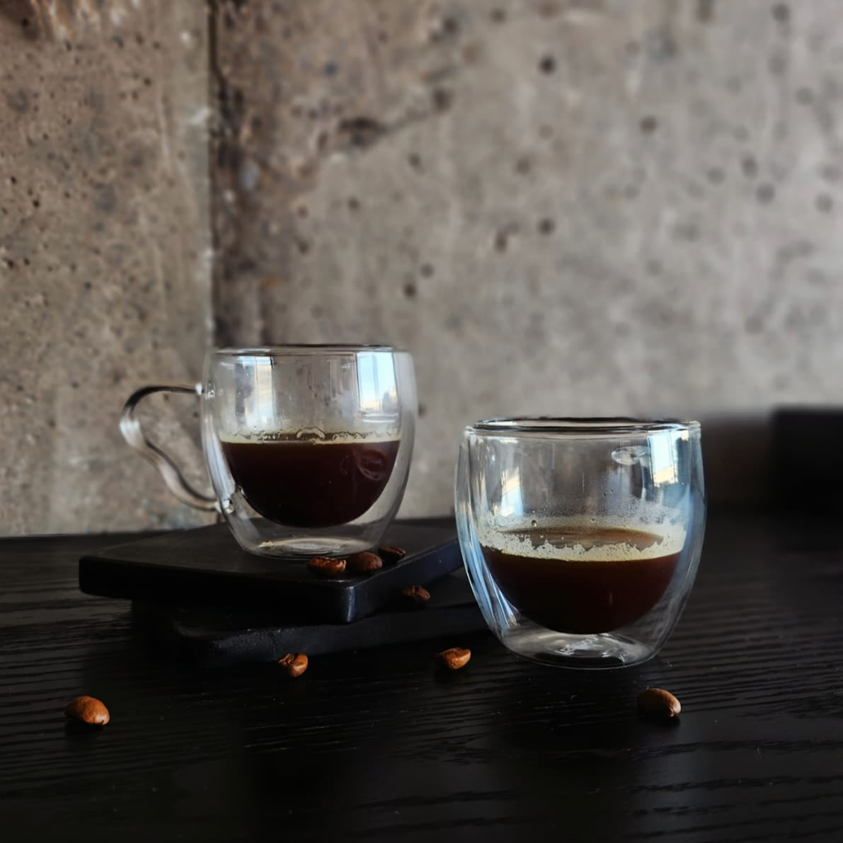 Set de 2 vasos doble pared de 90 ml