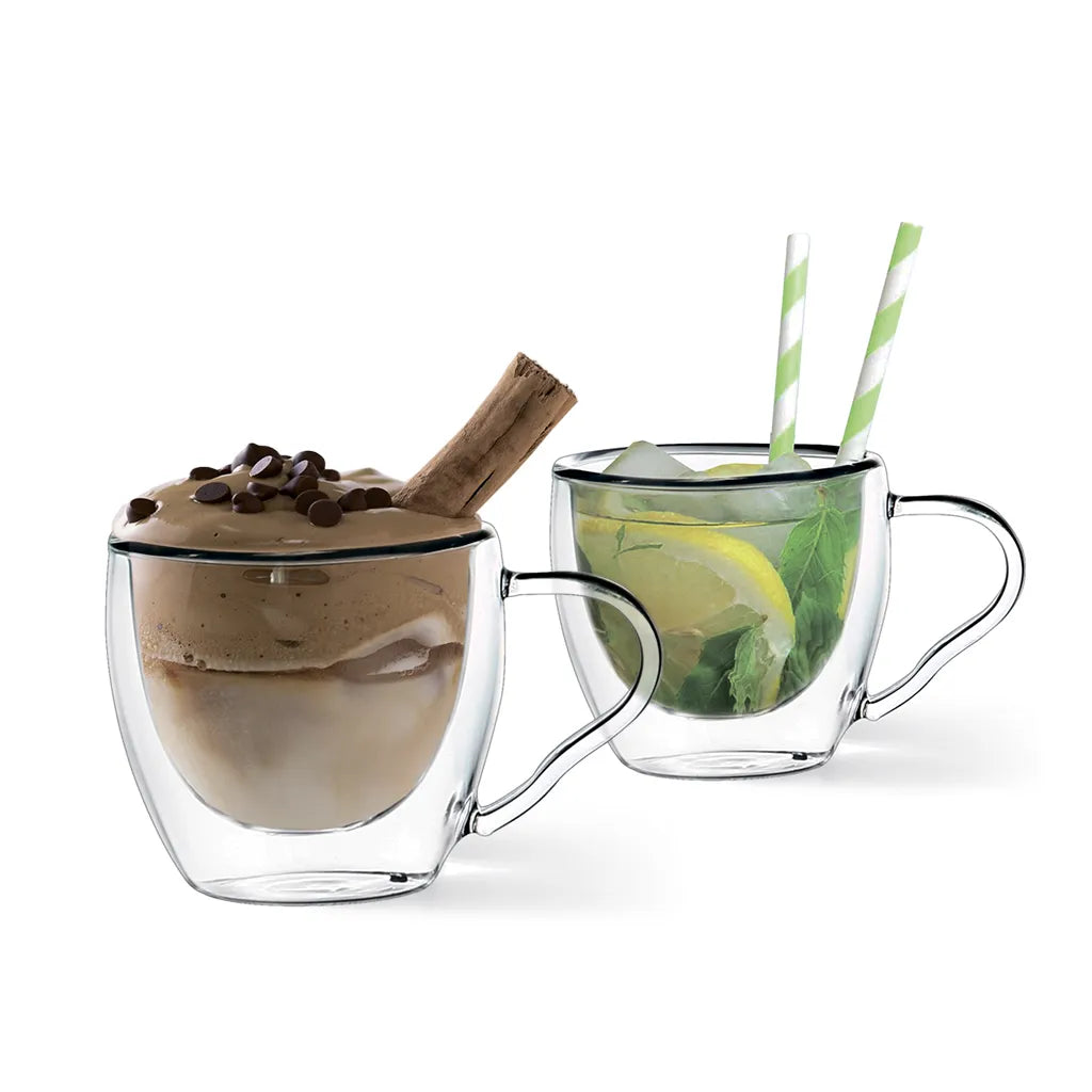 Set de 2 vasos doble pared de 90 ml
