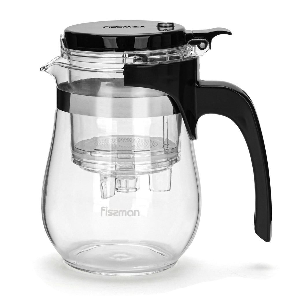 Tetera De Vidrio Con Infusor 550 Ml Gunfu - Fissman