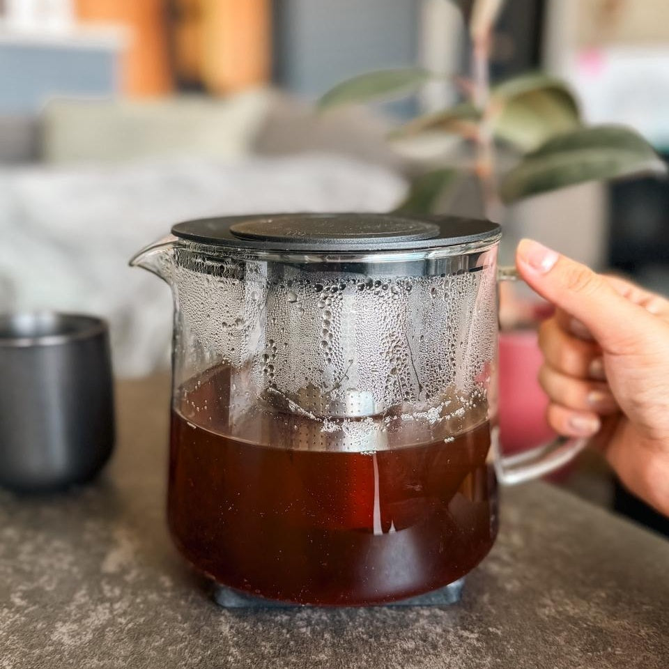 Tetera De Vidrio Con Infusor Central 1500 Ml Fissman