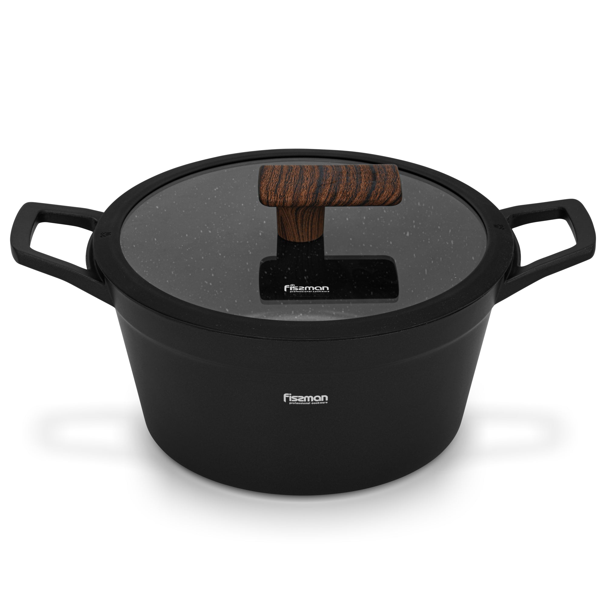 Olla Antiadherente Filomena Con Tapa De Cristal 3.9 litros Fissman