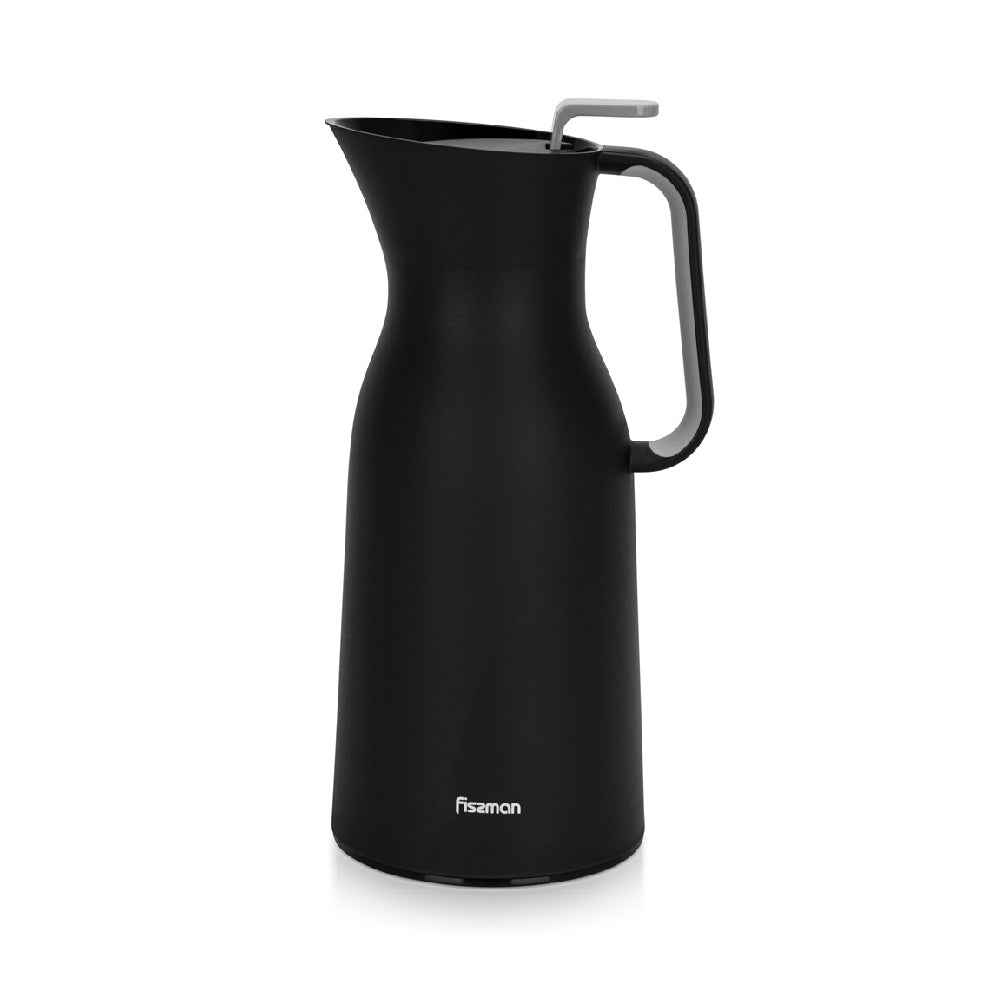 Thermo Jarra 1000 ml Negro con revestimiento de vidrio