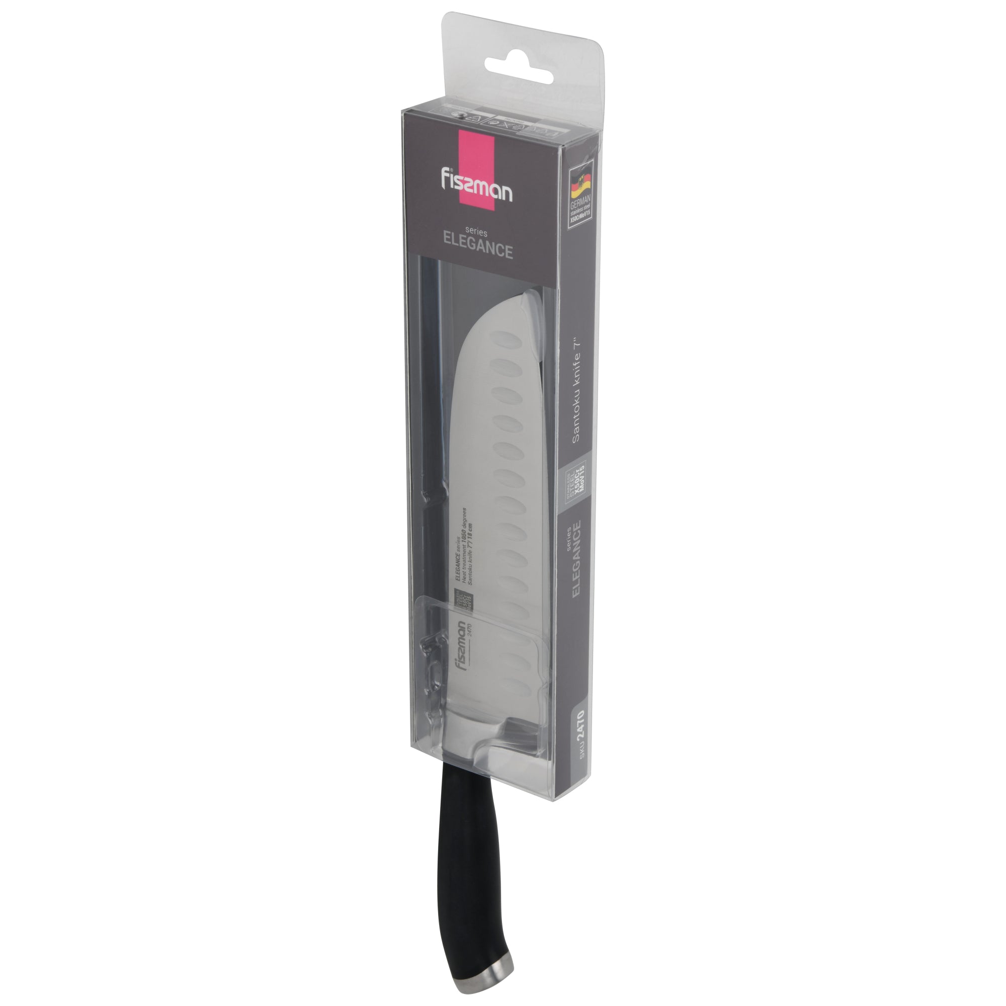 Cuchillo 7' Santoku Elegance 18cm Fissman