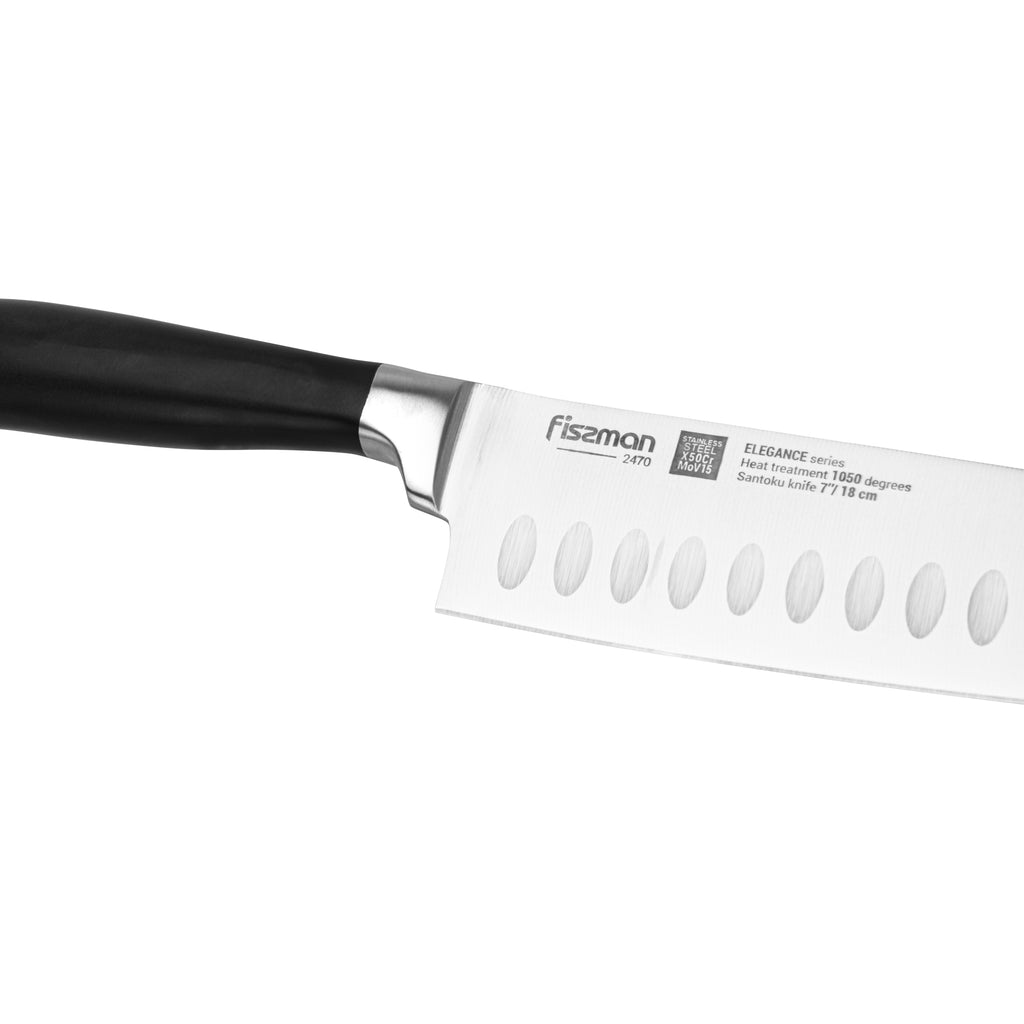 Cuchillo 7' Santoku Elegance 18cm Fissman