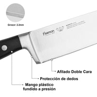 Set 5 Cuchillos Profesionales Akamatsu + Base Madera Fissman
