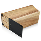Set 5 Cuchillos Profesionales Akamatsu + Base Madera Fissman
