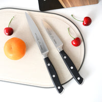 Set 5 Cuchillos Profesionales Akamatsu + Base Madera Fissman