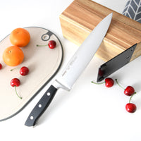 Set 5 Cuchillos Profesionales Akamatsu + Base Madera Fissman