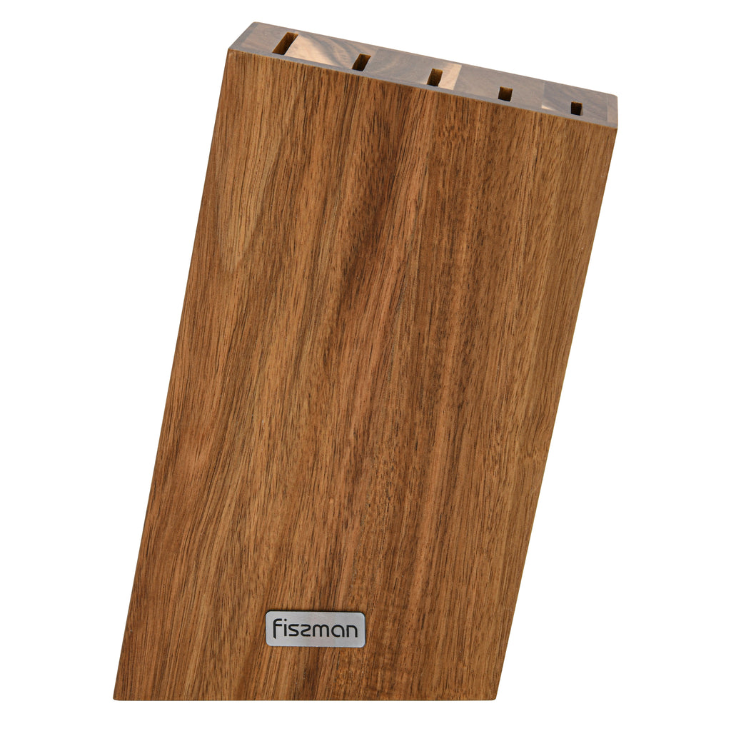 Set 5 Cuchillos Nagatomi + Base De Madera Fissman