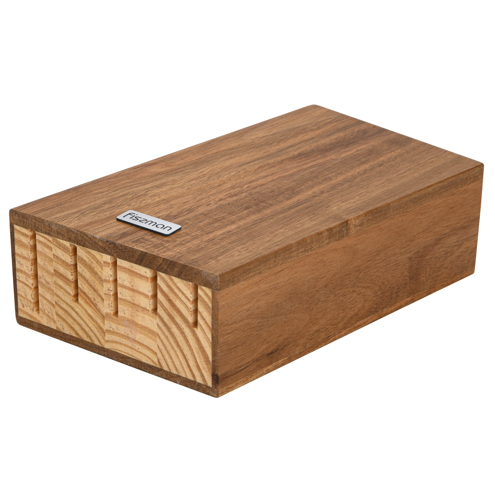 Set 5 Cuchillos Nagatomi + Base De Madera Fissman