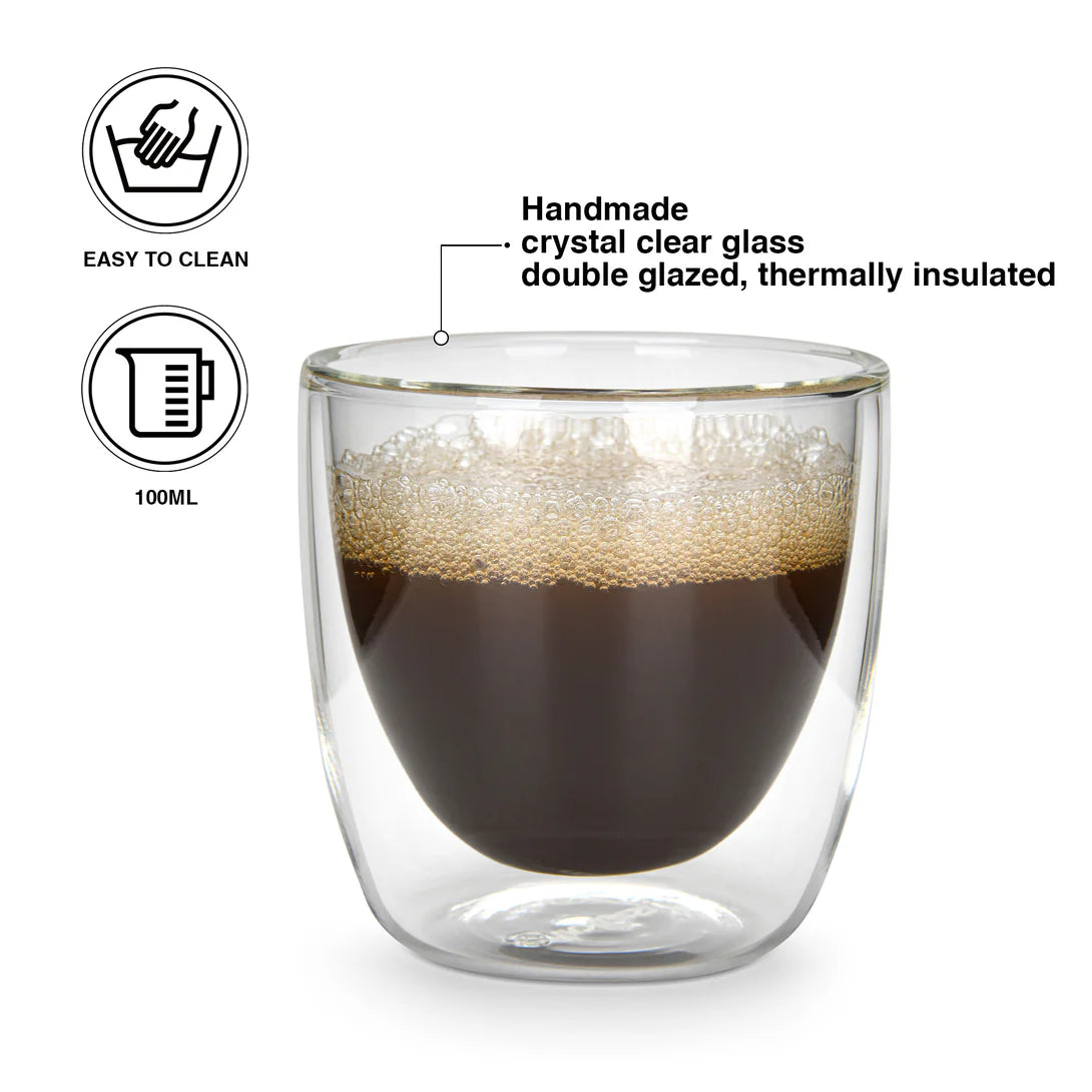 Set de 2 vasos doble pared de 100ml