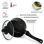 Cacerola Antiadherente Forde con Fondo de Inducción 1.5 Litros Fissman