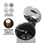 Cafetera Italiana Acero Geyser 450ml Fissman