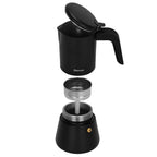 Cafetera Italiana Geyser Negra 300ml | 6 Tazas Fissman