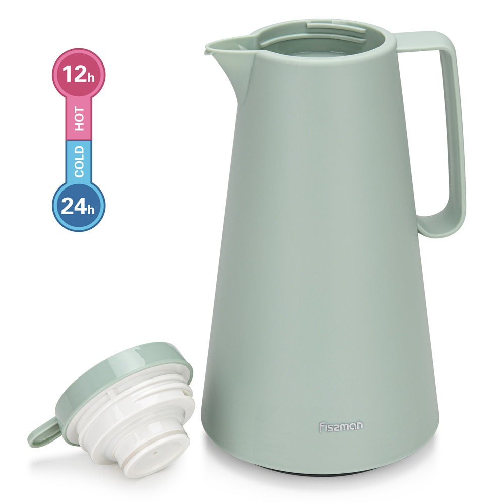 Thermo Jarra 1000 ml Menta con revestimiento de vidrio