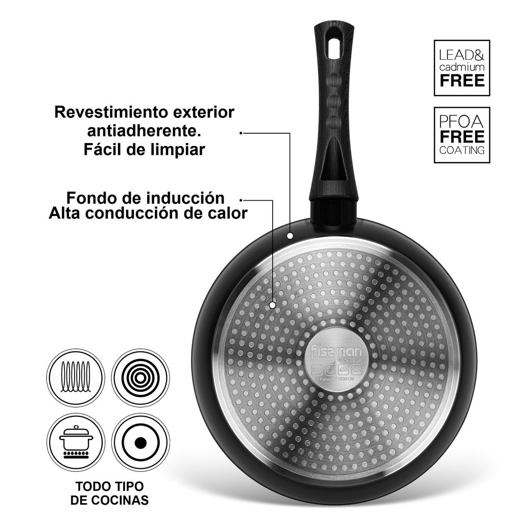 Sartén Antiadherente Angela Con Fondo De Inducción 20cm Fissman