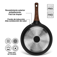 Sartén Antiadherente Filomena Con Fondo De Inducción 28cm Fissman