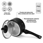 Cacerola Antiadherente Forde con Fondo de Inducción 1.5 Litros Fissman