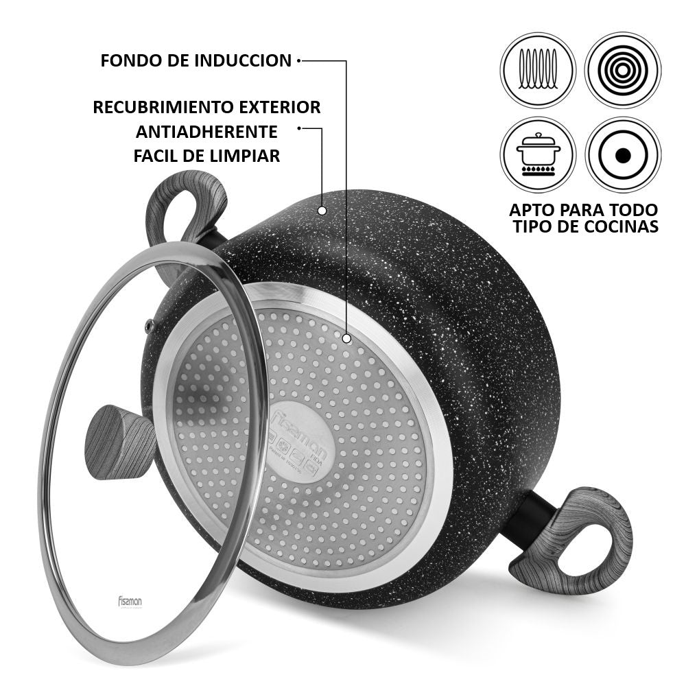 Set De Ollas + Sartén Fida 5 Piezas Fissman