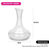 Decantador de Vidrio para Vino 1580 ml Fissman