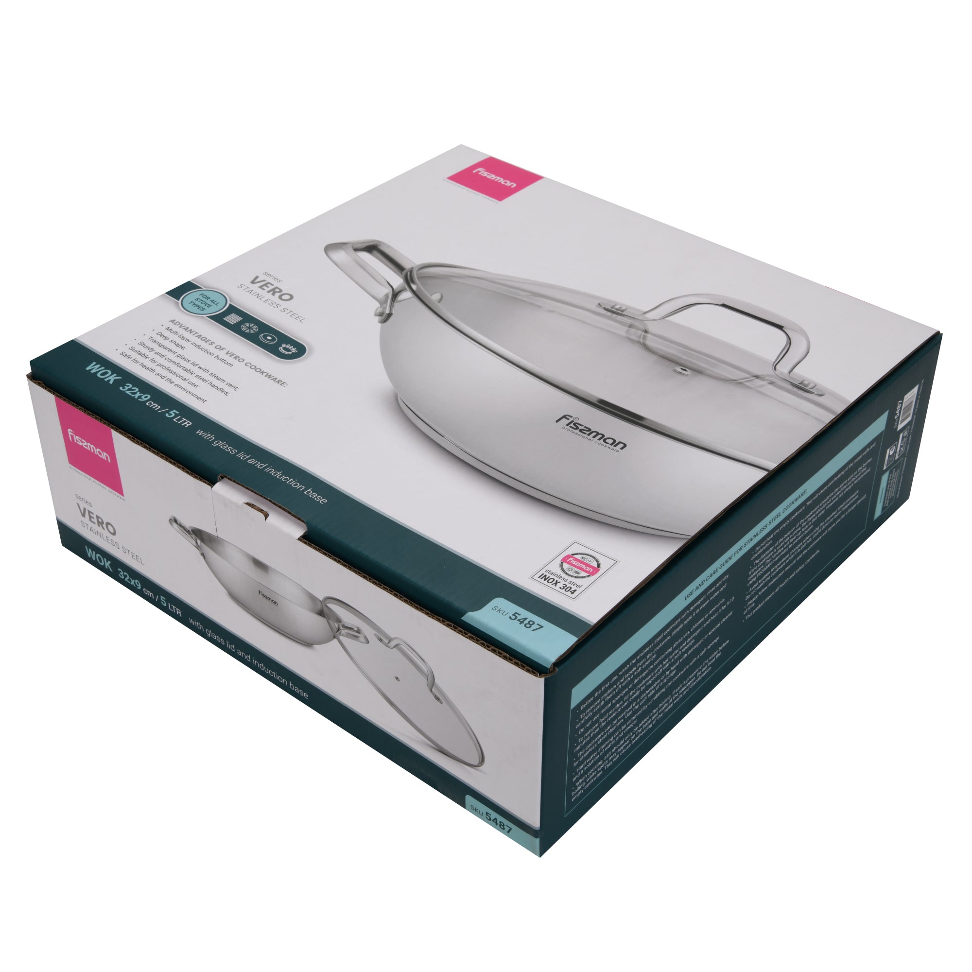 Wok Vero 5 Litros Fissman