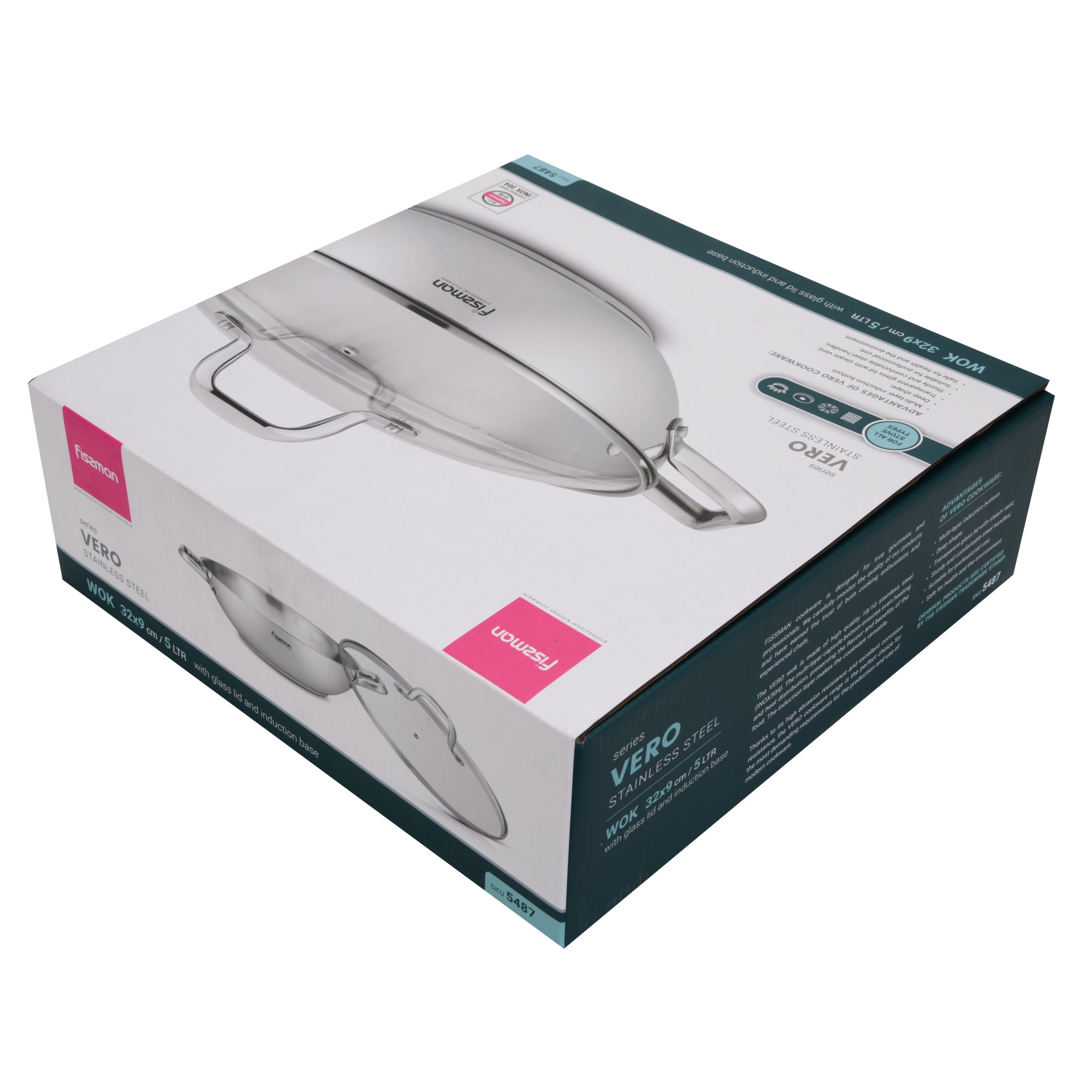 Wok Vero 5 Litros Fissman