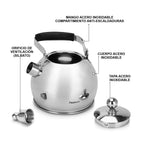 Tetera Premium Elis Acero Inoxidable 3 Litros Fissman