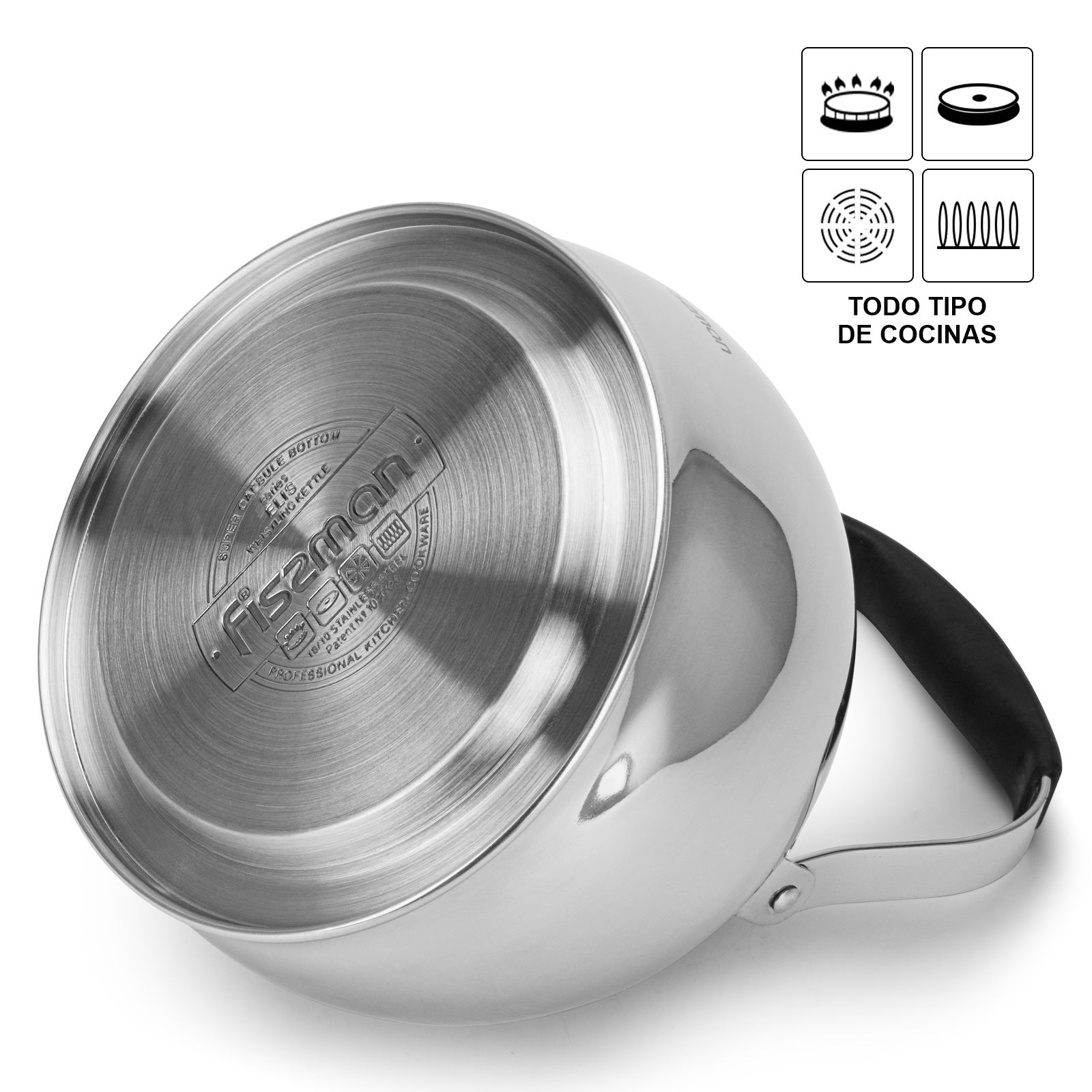 Tetera Premium Elis Acero Inoxidable 3 Litros Fissman