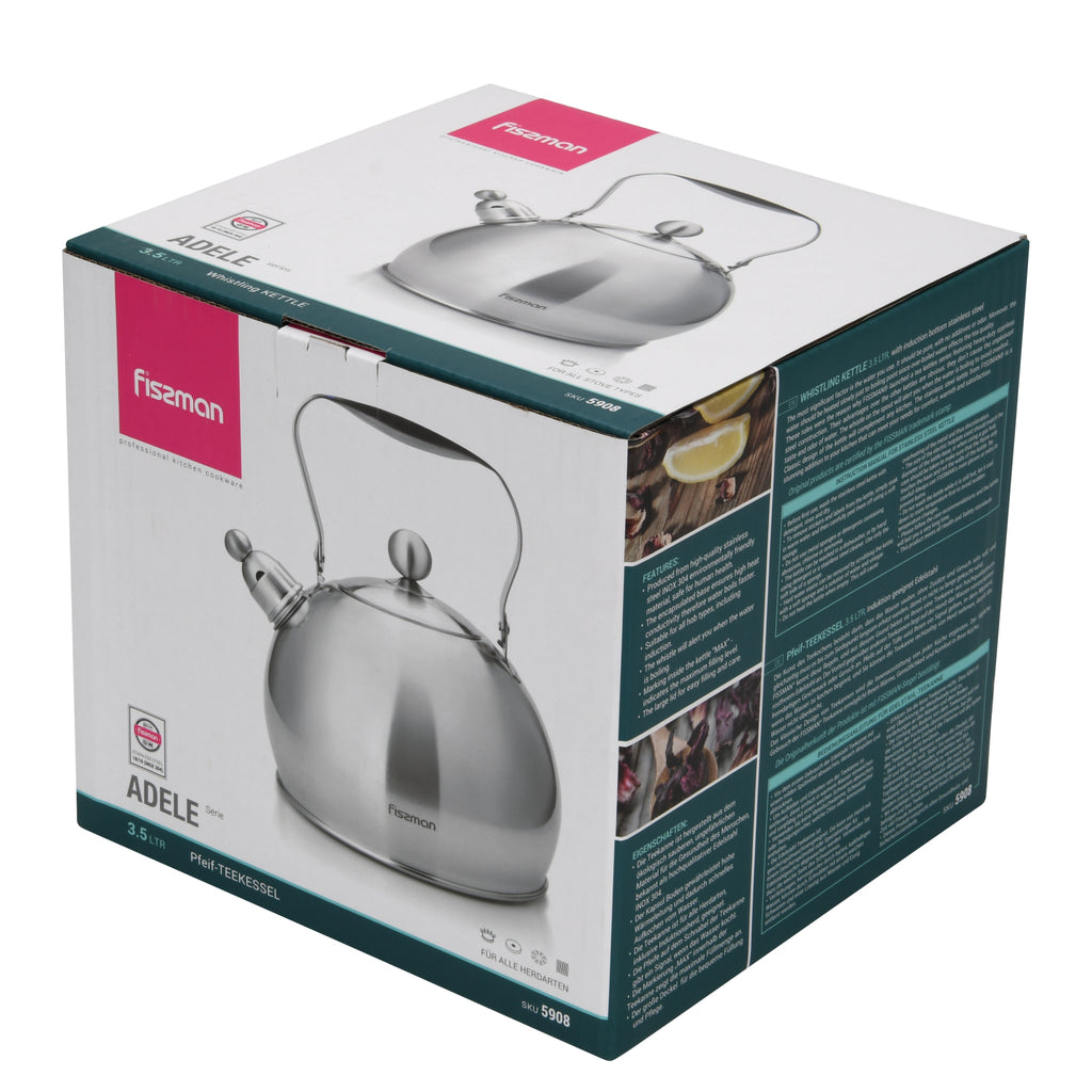 Tetera Premium Adele Acero Inoxidable 3.5 Litros Fissman