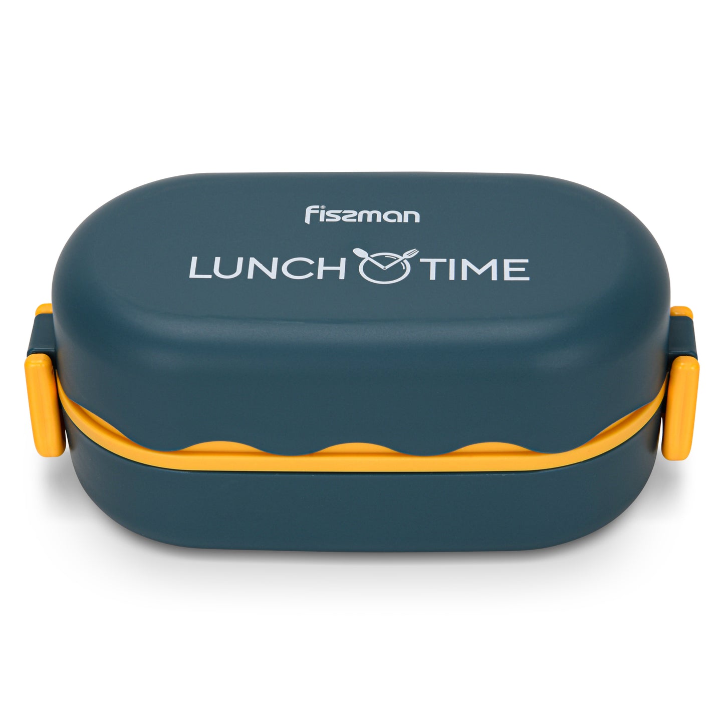 Tupper Doble 800ml  Azul Fissman